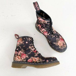 Dr. Martens 1460 Canvas Black Victorian Flower